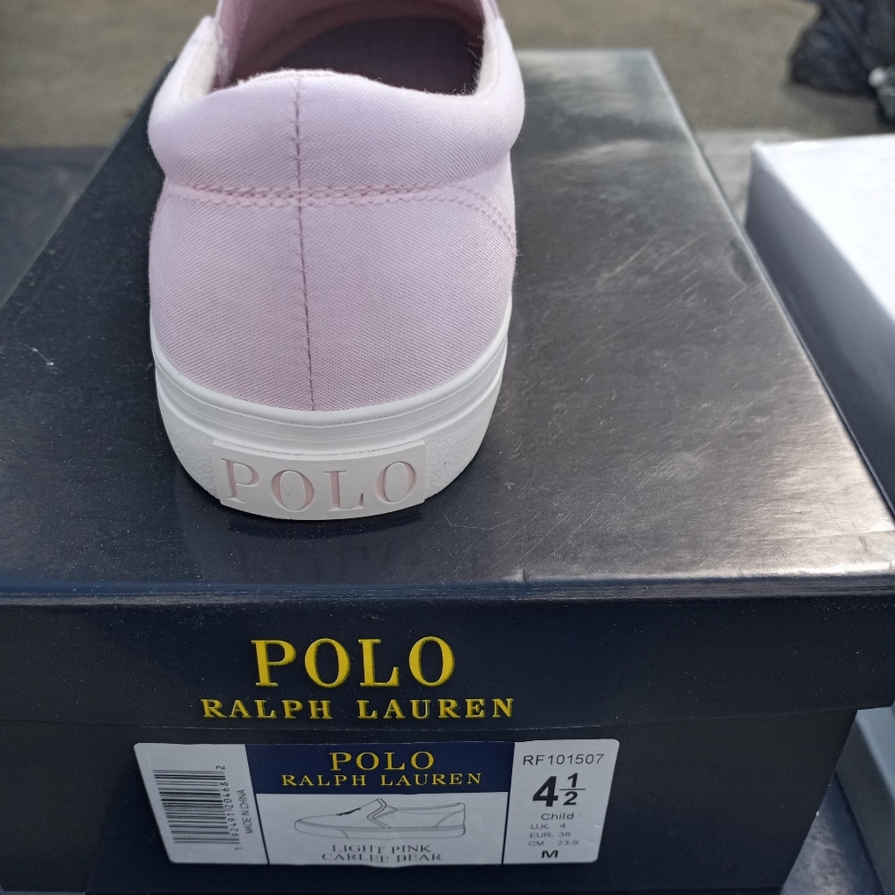 Kids Pink Polo Slip-on Shoe (NEW)
